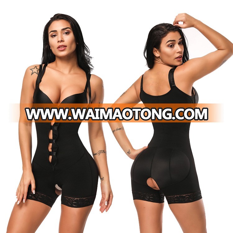 High Quality Plus Size Front Zipper Body Slimming Bodysuit Women Shapewear