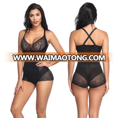 Hot Sale Mesh Lace Breathable Sexy Suit Body Shaper Tummy Control Slimming Women Shaper Wear