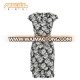 Black Rose Printed lady casual dress